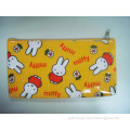 Cute Hot Selling Customized Yellow PVC/PU Pencil Bags For School& Office
